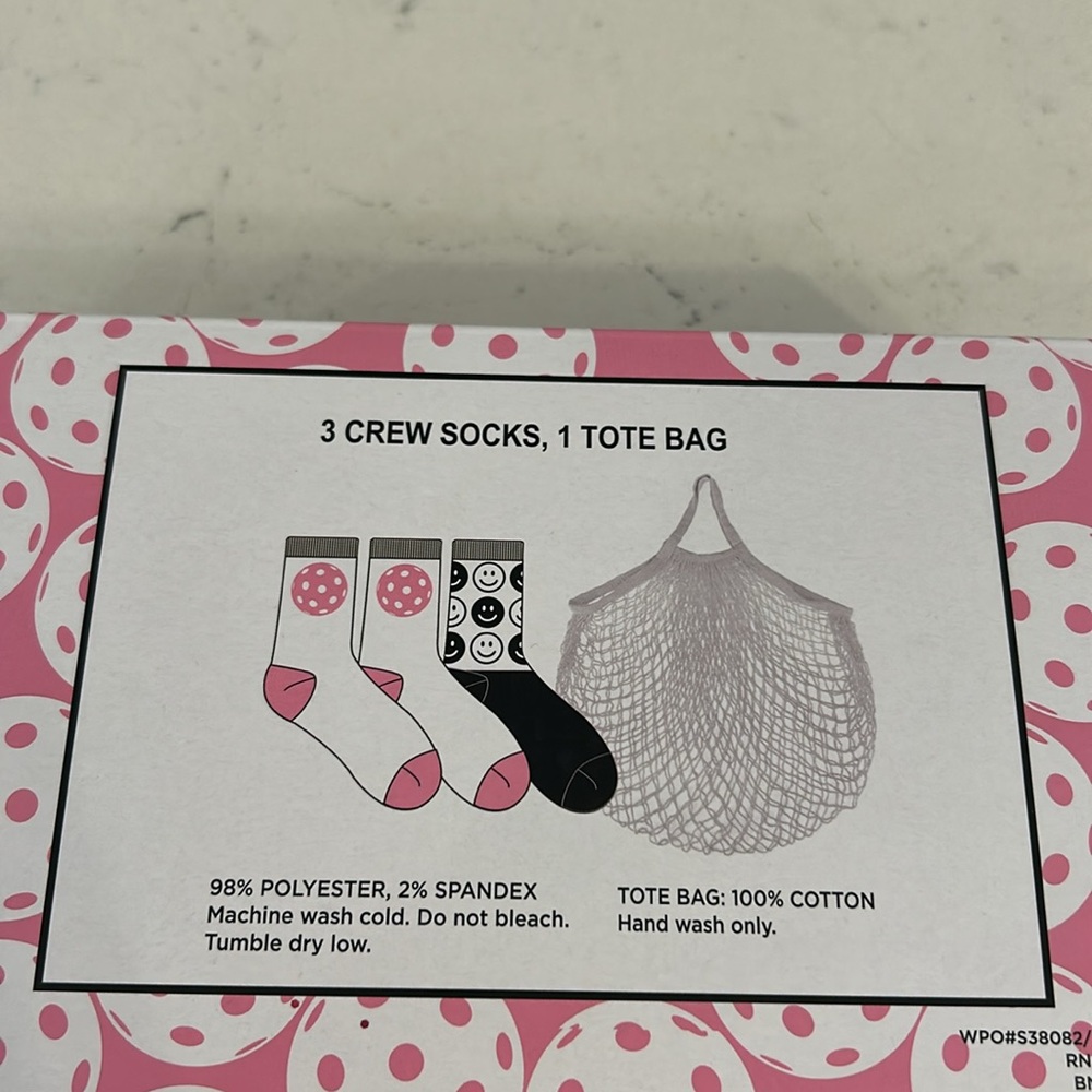 PICKLEBALL SOCK SET and TOTE- - Picture 3 of 3